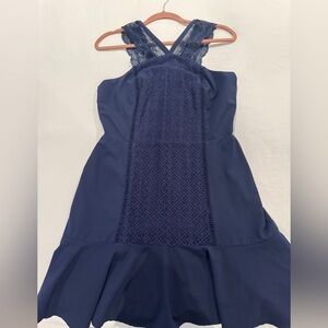 Greylin Midnight Blue Lace Dress